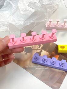 3D Stereo Nail Art Decorations, Cross-Border Colorful Matte Jelly Rainbow Long Rectangular Nail Art Practice Tips, Korean Nail Art Accessories, Nail Art Display Tools And Props - Multicolor - View 6