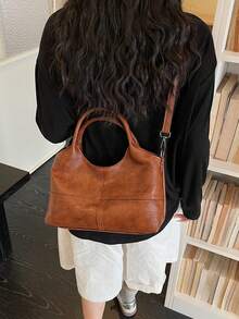 Tote Bag Cute Embroidered Hanging Accessories Light Commuting Casual All-Matching Shoulder Bag Student Party Daily Travel Large Capacity Underarm Bag Small Design Women's Bag - Multicolor - View 6