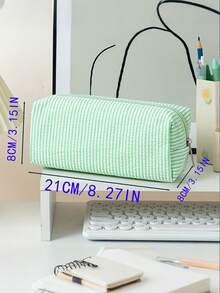 Hộp bút trong suốt dung tích lớn có in tên cá nhân, túi đựng bút thời trang và đơn giản, hộp bút in tên theo yêu cầu, hộp đựng bút lưới nylon trong suốt thoáng khí dung tích lớn, túi đựng văn phòng phẩm cho học sinh/sinh viên, túi đựng bút lưới, hộp đựng đồ dùng học tập đơn giản, đồ dùng học sinh, đồ dùng học tập cho năm học mới, đồ dùng học tập - Nhiều màu - Xem 2