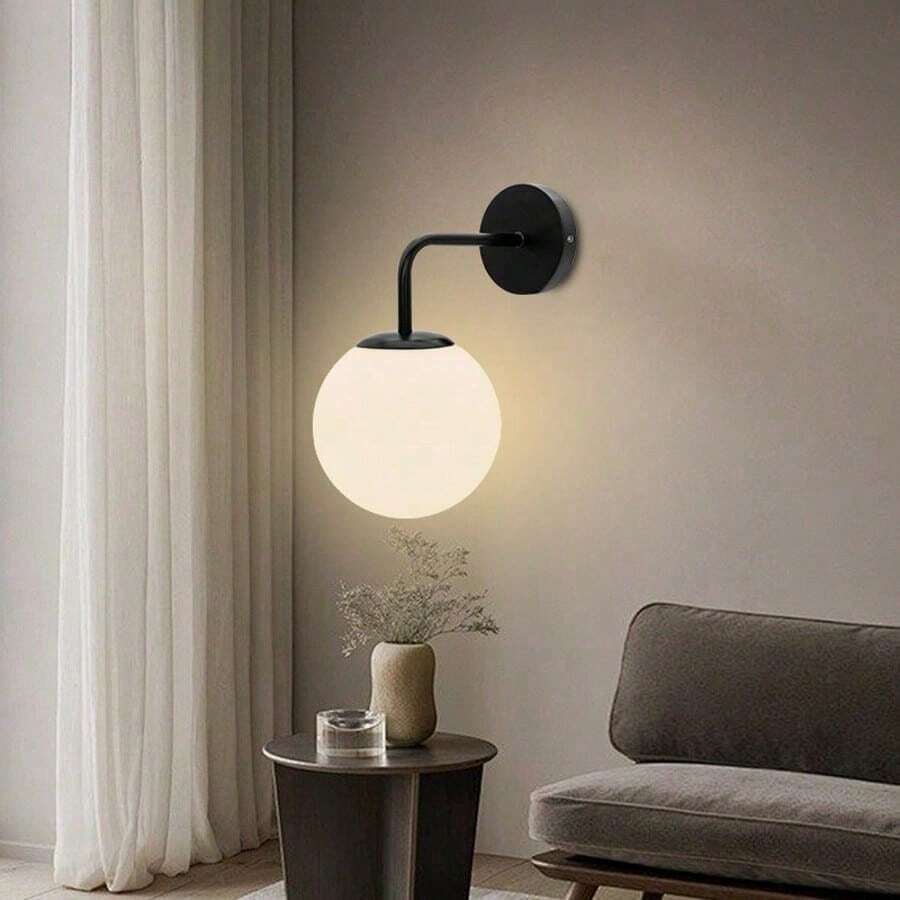 1 đèn treo tường sang trọng tối giản hiện đại, sử dụng bóng đèn E27, đấu dây trực tiếp, thích hợp cho phòng ngủ, phòng khách, cầu thang, hành lang. Không bao gồm bóng đèn. - Nhiều màu - Xem 1
