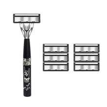 [Premium Razor] Ultra-Sharp Premium Retro Manual Razor Set | 6-Layer Blades, Interchangeable Heads, Ergonomic Handle, Reusable Refillable Design For Smooth Shaving Precision - Perfect Father's Day And Birthday Gift - Multicolor - View 14