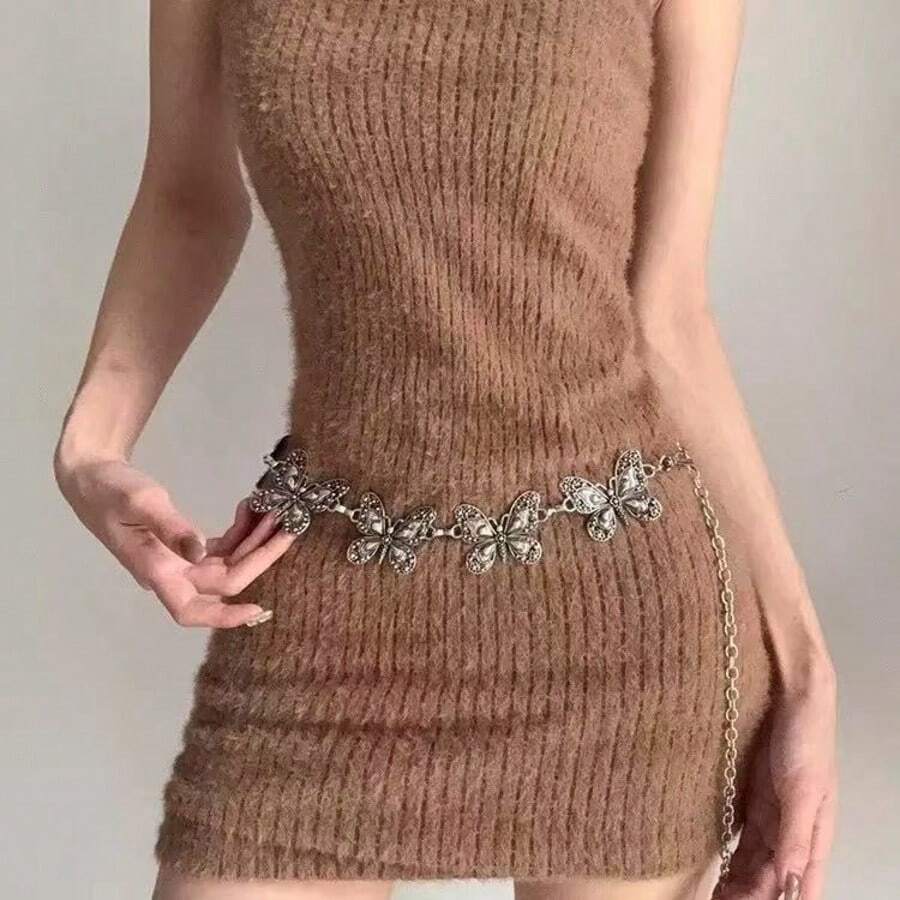1 chiếc dây đeo eo hình bướm rỗng kiểu Bohemian cổ điển - Dây thắt lưng - Xem 1