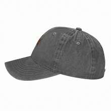 Washed Cotton Portugal Baseball Hat - Adjustable Shoulder Straps, Suitable For Football Fans, Outdoor Sports, And Daily Life As A Retro Outdated Neutral Hat - Grey - View 3