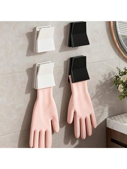 Organizador de luvas de cozinha, ganchos para luvas de lavar louça, suporte para luvas de borracha domésticas com prendedores de pano, luvas para pendurar.