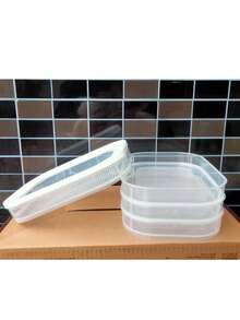 可堆叠冰箱肉类储存盒，适用于培根和午餐肉，双层盖食品储存容器，非常适合储存冷切肉、奶酪、午餐肉、萨拉米香肠等，是备餐和储存的理想选择。 - 彩色 - 查看 9