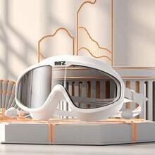 Large Frame Swimming Goggles With Waterproof And Anti-Fog Function, High Definition Large Frame Adult & Student Swimming Goggles, Adult Professional Diving Mask - A - View 6