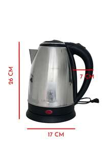 Coffee Maker, Teapot, Electric Kettle Device, Stainless Steel Easy To Clean Red And Blue Indicator Lights Tea, Coffee And Home Cooking One Button On, Simple And Practical Protection Device With Automatic Power Cut-Off. - Silver - View 7