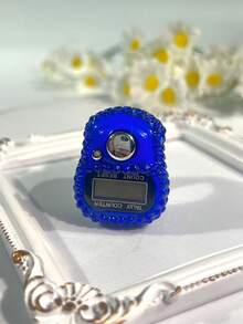 Máy đếm số bằng nhẫn đính đá kỹ thuật số mới, máy đếm bấm tay tiện lợi giúp giảm căng thẳng, thích hợp cho kinh doanh, cầu nguyện, lễ hội và làm quà tặng. - Nhiều màu - Xem 8