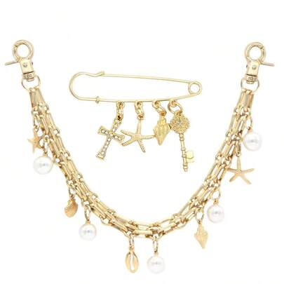 Una pieza de reemplazo de cadena versátil y elegante, materiales de joyería DIY, materiales hechos a mano para bolsos, materiales de hierro, accesorios de artesanía, correas para bolsos, encantos para bolsos, accesorios de cadena para bolsos, regalos para maestros