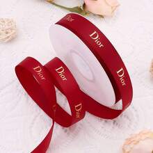 40码情人节缎带，优质面料礼品包装缎带，适用于浪漫装饰、爱情主题蝴蝶结制作、婚礼和新娘送礼会装饰、情人节派对装饰、发饰、手工DIY工艺缎带、礼品包装、节日装饰和浪漫活动造型。 - 彩色 - 查看 15