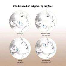 40pcs Invisible Face Lift Tapes, Waterproof Face Lifting Patches For V-Line Neck, Eye Bags & Double Chin, Wrinkle Smoothing Skin Tightening Tapes, Breathable & Waterproof - Multicolor - View 6