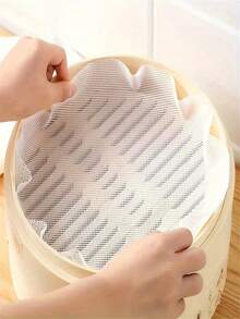 10pcs Reusable Non-Stick Silicone Steamer Mat, Easy Clean Steamer Pad Set For Cooking - View 7