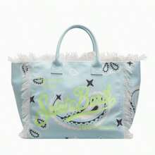 Women Tote Bags - 淺藍色 - 查看 3