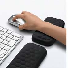 Comfortable Wrist Rest Suitable For Computer Desk - Suitable For Typing And Office Work, Black Non-Slip Design Suitable For Computer Desk - Multicolor - View 1