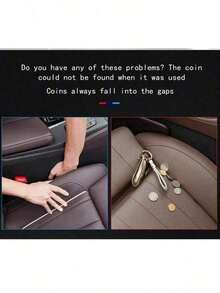 Soporte para monedas de coche con incrustaciones de diamantes, se ajusta a la mayoría de coches y camiones, organizador de accesorios para el coche - Caja para monedas con incrustaciones de diamantes - Ver 7