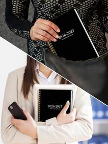 2026-2027 年月度计划笔记本,A5 简约风格月度计划本,提升效率,螺旋装订,学校/办公用品,教师节、母亲节、护士礼物 - A5 - 查看 11