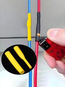 164pcs Heat Shrink Tubing Electrical Connectors, Insulation Protection Sleeves For Home & Outdoor Use, 2:1 Shrink Ratio, Multi-Size, Suitable For Electrical Connections, Great Gift - Multicolor - View 9