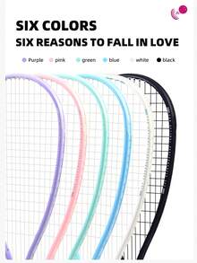 SALYWEE OLIVIA 2.0 Full Carbon Professional-Grade Squash Racquet, Ultra-Light Drone Weighing 150g, 14x18 String Pattern 26lbs, Macaron Color Shemes, A Racket Designed For Professional Players, Free Premium Racquet Bag - Multicolor - View 10