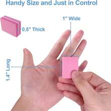 50片装指甲抛光块，迷你抛光块指甲锉，适用于亚克力指甲和天然指甲，100/180目指甲抛光块，专业美甲打磨块套装，粉色 - 灰色 - 查看 8