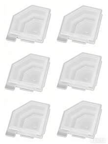 5 pièces Pinces de scellage cosmétique multifonctionnelles - Étanchéité anti-fuite, gain d'espace, pinces de scellage de sac/tube portables - Rangement compact, pinces de sac pratiques pour les voyages - Multicolore - Voir 6