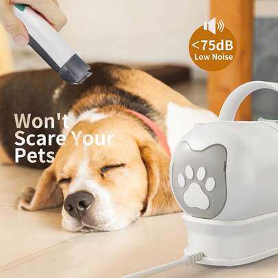 7-In-1 Low Noise High Suction Pet Grooming Vacuum - Electric Trimmer Set For Dogs & Cats, Gift, Celebration