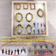 1 Set Caja de sombra de mini museo DIY - Celebra tus preciosos recuerdos de una manera única, kit de marco de caja de sombra con exhibición de fotos personalizable y figuritas en miniatura, decoración de recuerdos únicos y personalizados - Multicolor - Ver 14