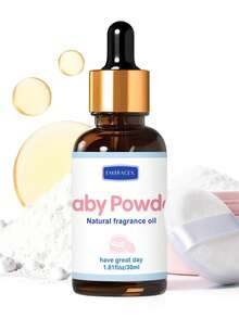 EMBRACEX. EMBRACEX 30ml Talcum Powder Essential Oil With Dropper, Refreshing And Gentle Talcum Powder Fragrance Oil, Gift - Suitable For Soap, Candles, Bath Bombs, Aroma Diffusers, Daily Use, Elegant Fragrance Brand Essential Oil - Baby Powder - View 2