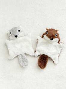 1 pieza Muñeco de peluche de ardilla con chip de sonido - Muñeco de peluche súper suave para gato/perro, muñeco interactivo para masticar, aliviar el aburrimiento, regalo lindo para amantes de las mascotas - Ver 8