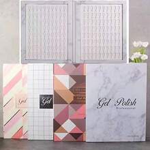 160 Color Nail Polish Color Card (Without Nail Tips) - Japanese Nail Polish Color Card, Nail Embedded Color Card, Display Book, Nail Polish Color Card. Suitable For Nail Salons, Nail Art Supplies. - Multicolor - View 2