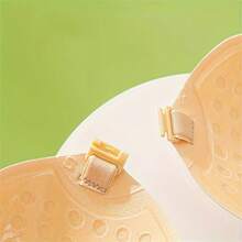 1 Pair Women's Invisible Breast Pads/Breast Stickers, Suitable For Wedding Dresses, Small/Flat Breasts, Thickened Style, Push-Up And Lifting For Fullness, Outward-Facing Nipple Covers, Suitable For Formal Wear And Photography - Multicolor - View 5