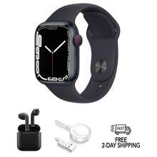 Refurbished Apple Watch Series 7 Aluminum 41mm A2473 (GPS Only, No Cellular) Green (Grade B) W/ Wireless Earbuds - 查看 6