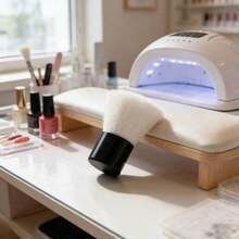 1/2支装黑色圆形美甲除尘刷，软毛粉末去除器，多功能美甲软粉层刷 - 适用于美甲沙龙和家庭使用 - 彩色 - 查看 11