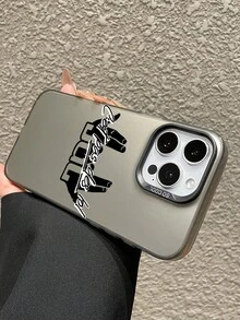 Street Hip-Hop Gesture Symbol Rapper JuL C'est Pas Des Lol Print Daily Use Black Phone Case, Shockproof Matte Back, Full Coverage Hard Protective Shell For Samsung Galaxy, Compatible With IPhone Case & Galaxy Case, Phone Case For 17 / 17 Air / 17 Pro / 17 Pro Max, Galaxy S25 / A56 5G / A55 5G / A36 / A16, Compatible With IPhone 18 Pro, Compatible With IPhone 18 Pro Max - Black - View 5