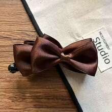 1个双蝴蝶结香蕉发夹，2025新款优雅马尾辫发饰 - 彩色 - 查看 13