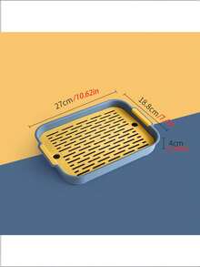 1pc PP Material Double-Layer Litter Box, Pet Toilet, Removable & Washable With Drainage Hole, Suitable For Cats, Small Dogs, Rabbits, Guinea Pigs And Other Small Animals, All Season Use - Multicolor - View 13