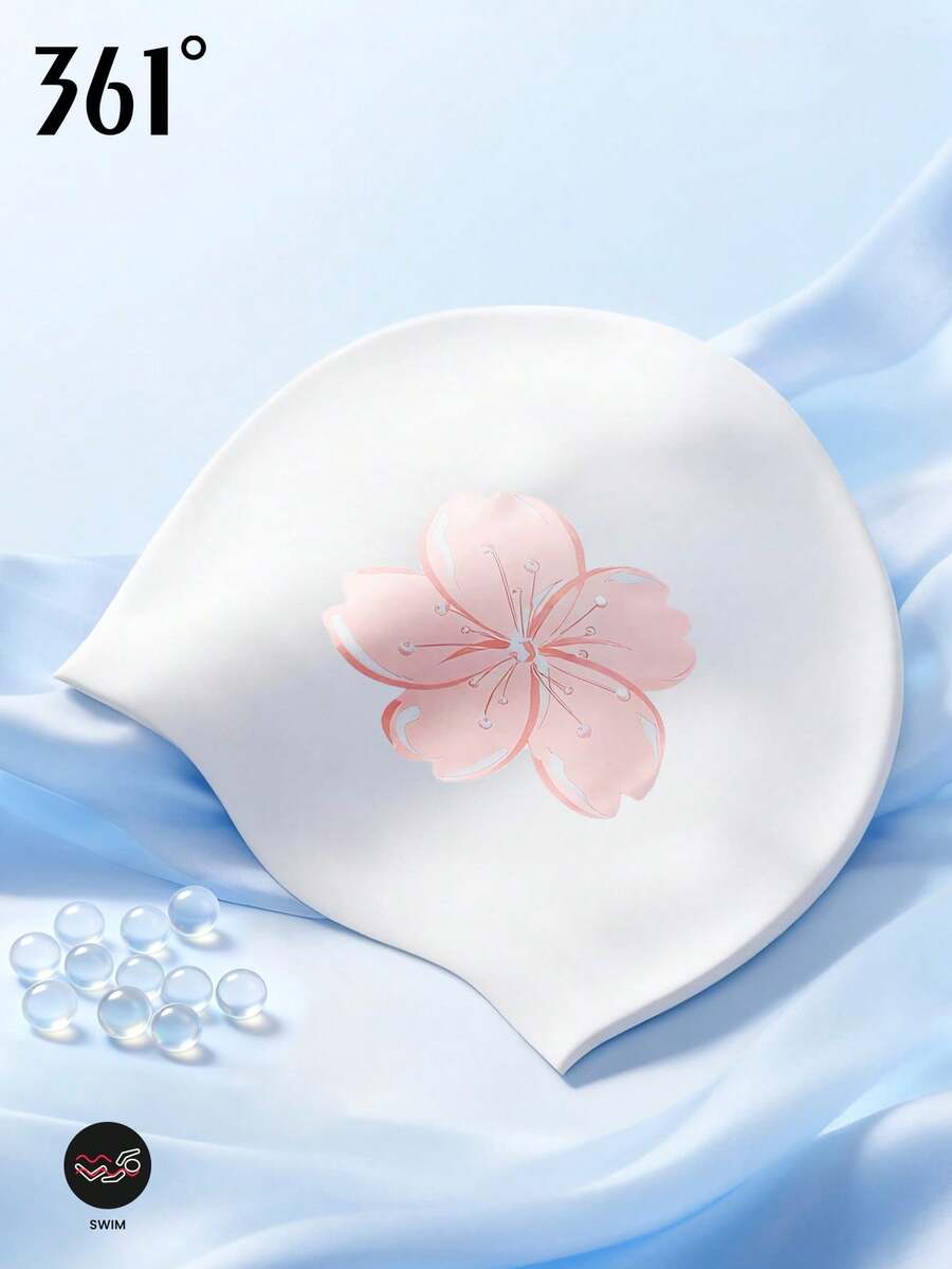 361degree 361°硅胶泳帽，防水，防滑内衬，适合长发，成人适用，可爱设计，专业竞技游泳必备 - 彩色 - 查看 1