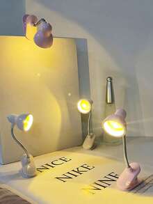 Creative LED Mini Desk Lamp, Warm Light With Clip, Compact And Portable For Bedroom, Dorm, Room, Living Room, Study, Eye-Caring Reading Lamp, Bedside Lamp, Tabletop Ambient Light - Clip Lamp - View 3