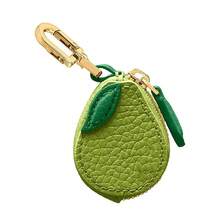 Nuevo monedero portátil con forma de fruta y cereza, cartera con colgante de cuero PU con fresa, monedero, bolsa para auriculares al aire libre IKCA - H - Ver 14