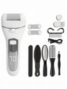 可充电电动足部去茧器，足部死皮磨砂器，足锉，去茧器 - 彩色 - 查看 15