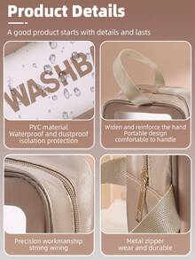 15 Piece Makeup Tool Set Includes: 13 Makeup Brush Sets+1 Multi-Functional Zipper Toiletries And Makeup Bag Waterproof+1 Storage Bin - Brown - View 4