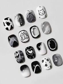 6pcs/Set 7ml Reflective Nail Polish, Autumn Super Shiny Series Soak-Off Gel Nail Polish - Coral Pink - View 9