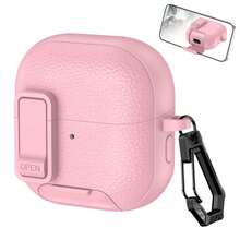 1 pieza Funda protectora con hebilla de bloqueo y soporte para los auriculares inalámbricos Bluetooth FreeClip 2, de silicona suave anti-caídas, modelo nuevo - Multicolor - Ver 10
