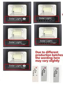 Outdoor Solar Lights, LED Solar Security Lights With Remote Control, Solar Powered, Auto On/Off Dusk To Dawn, Waterproof, Equivalent To LED Floodlight, Suitable For Yard, Patio, Garage, Garden - Black - View 11