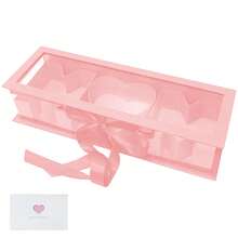 Caja de regalo con forma de corazón para el Día de la Madre, caja de embalaje rellenable con cinta, caja de cartón con forma de corazón rellenable para flores, regalo para bodas, cumpleaños, amor (rosa con ventana) - Ver 16