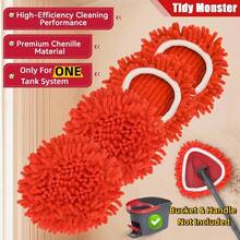 Chenille Duster Heads O-Cedar 2025 Unique Design Heads Turn Mop Into Long-Handle Duster Dry Cleaning Trap Bucket & Handle Not Included - 1 - View 1