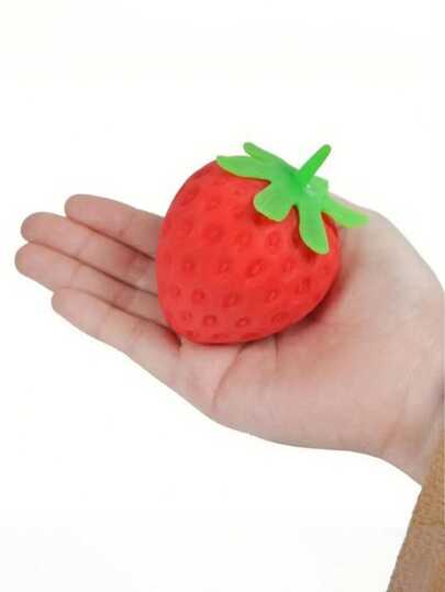 2pcs Extra Large Realistic Strawberry Squeeze Toys, Stress Relief Ball, Creative Anxiety Relief Gadget
