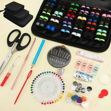 Sewing Box With Over 230 Pieces, Multifunctional Travel Sewing Kit, Needle And Thread Storage Bag, Fabric Crafts, Handmade, Christmas Gift For Mom Sewing Kit - 235pcs - View 6