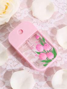 新款郁金香图案透明PET喷雾瓶，香水喷雾器，可灌装卸妆液，保湿喷雾瓶，适用于卸甲油、爽肤水和卸妆液，可重复使用，旅行必备，完美旅行配件，节日礼物，新年礼物（送给老师、朋友、情侣），旅行喷雾瓶，香水补充装瓶，香水喷雾器，旅行配件，宿舍必备，适用于客厅、卧室、浴室，旅行配件，婚礼，夏季海滩旅行必备 - 彩色 - 查看 3