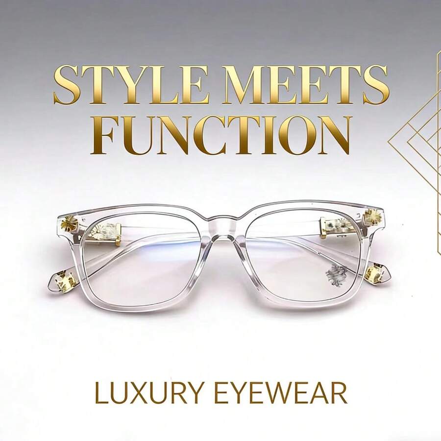 ChromeHeart - The Must-Have Choice For Workplace Elites And Street Fashion Trendsetters - Stylish Anti-Glare And Dust-Proof Glasses, A Universal Fashion Accessory For Both Men And Women. Clear And Durable, Suitable For All Seasons. Cycling Glasses. Sports Glasses. Suitable As A Gift.Suitable For Wearing In Winter. - trắng - Xem 1