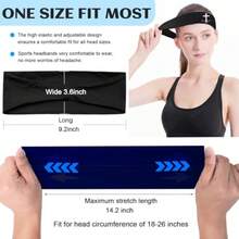 3 PCS Sweat Bands Headbands Men Christian Jesus Cross Headbands for Men Women Sports Sweatbands Workout Cooling Headband Mens Stretchy Moisture Wicking Running Sweat Head Band Hairband for Gym Yoga - Espina cruzada - Ver 7